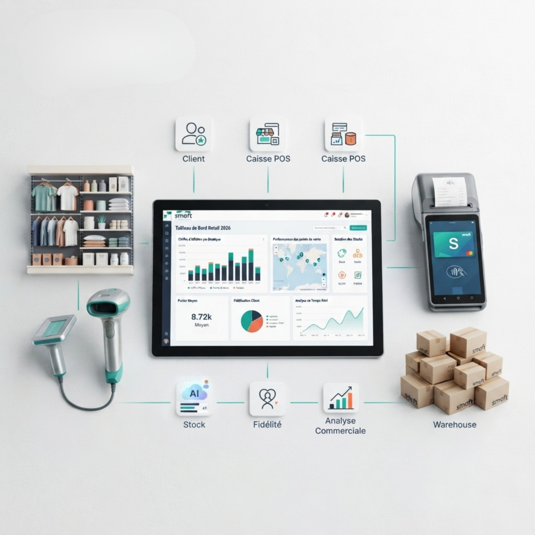 ERP pour le retail et commerce de détail PME : guide complet 2026
