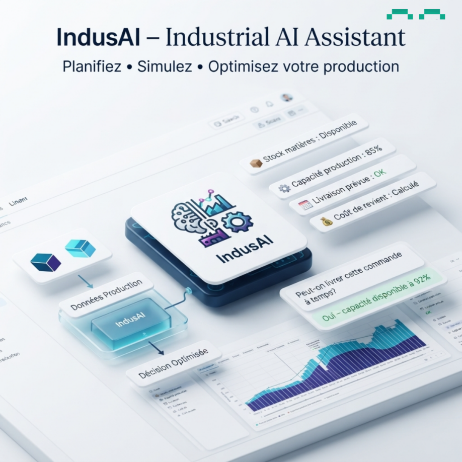 IndusAI ERP pour PME industrielle : planification et simulation de production en 2026