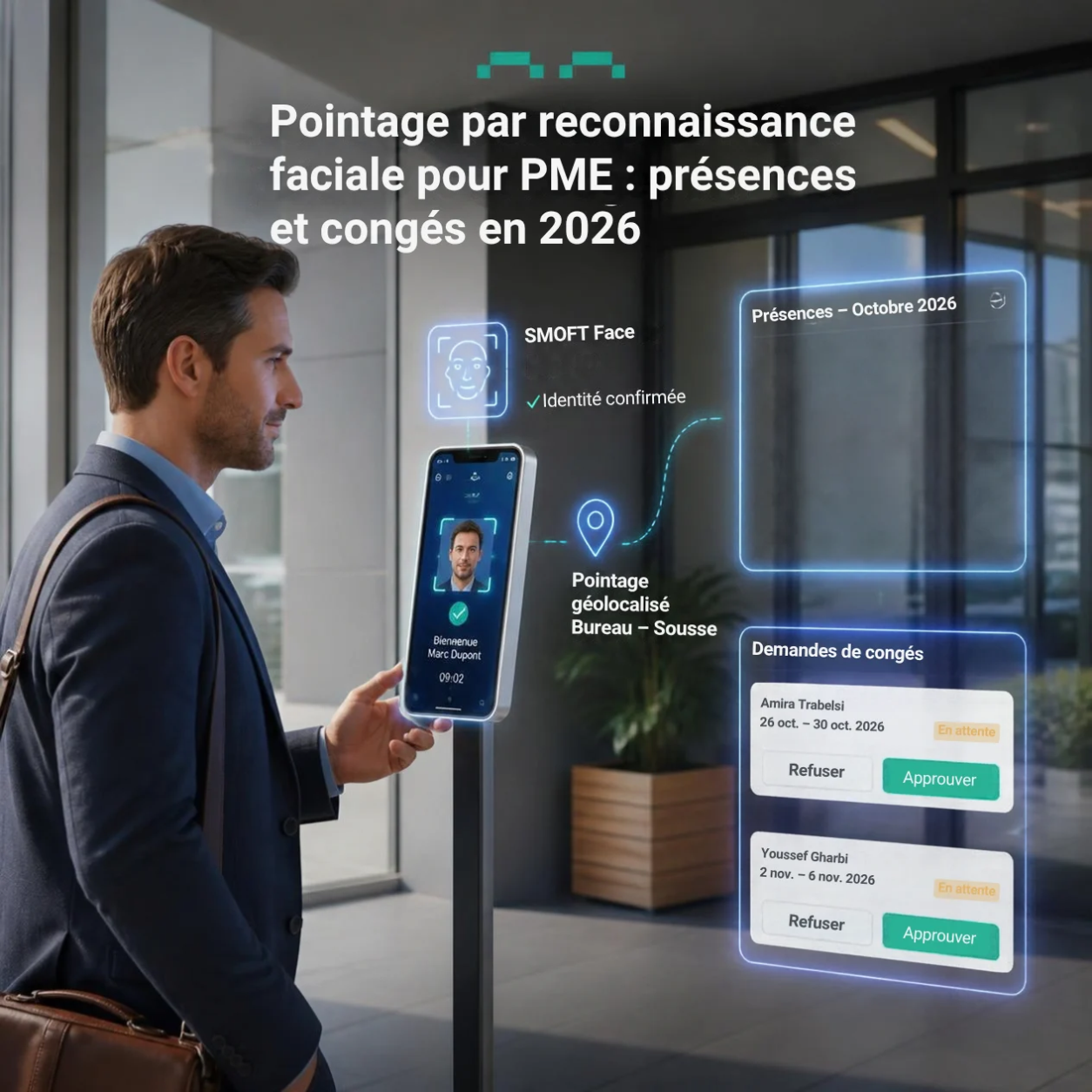 Pointage par reconnaissance faciale pour PME : suivre présences et congés sans paperasse en 2026